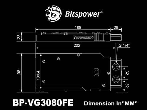 Bitspower Classic VGA Water Block for GeForce RTX 3080 Founders Edition