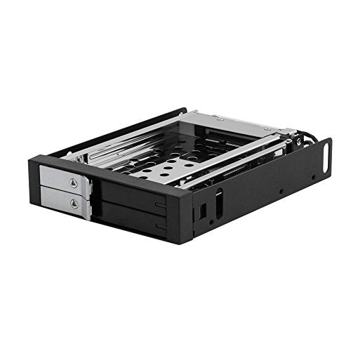 Kingwin Aluminum Single Bay Hot Swap Mobile Rack Tray For 2.5” or 3.5” SSD/HDD, Internal SATA Hard Drive Backplane Enclosure, Support SATA I/II/III & SAS I/II 6Gbps and [Optimized for SSD]