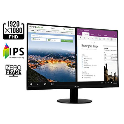 Acer Bbix 23.8” Full HD (1920 x 1080) Ultra-Thin Zero-Frame IPS Monitor