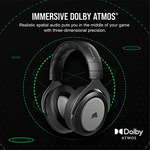 Corsair HS75 XB Wireless Gaming Headset - 20 Hour Battery Life Works w/Xbox Series X, Xbox Series S, Xbox One, PC- Detachable Noise Canceling Microphone- Memory Foam Earcups- 30 Feet of Range