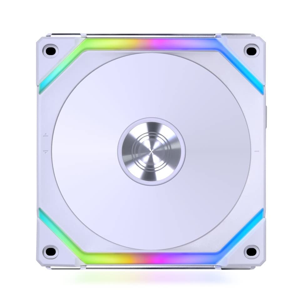 Lian Li UNI Fan SL V2 RGB Revolutionized Daisy-Chain ARGB Fan 120mm Triple Pack White SL120V2-3W
