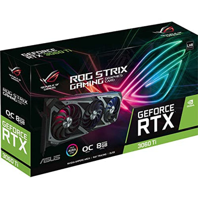 ASUS ROG Strix NVIDIA GeForce RTX 3060 Ti V2 OC Edition Gaming Graphics Card