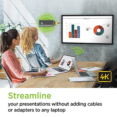IOGEAR HDMI Wireless Video Sharing Device - 1080p@60Hz - Wireless 2.4/5GHz w/WPA-2 Security - Up to 30Ft in-Room - Mirror Mode - Laptop or Phone to Display - Win Mac OS iOS Android Chrome - GWAVRD