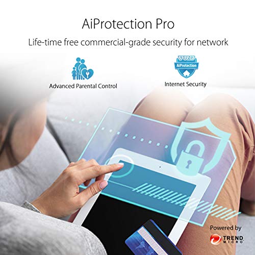 ASUS ROG Strix AX5400 WiFi 6 Gaming Router (GS-AX5400) - Dedicated Gaming Port, VPN Fusion, Lifetime Free Internet Security, Instant Guard, AiMesh, Adaptive QoS, Port Forwarding, Aura RGB