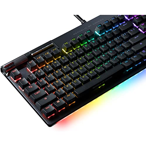 ASUS ROG Strix Flare II Animate 100% RGB Gaming Keyboard - Hot-swappable, ROG NX Brown Tactile Switches, Customizable LED Display, PBT Keycaps, Acoustic Dampening Foam, Media Controls, Wrist Rest